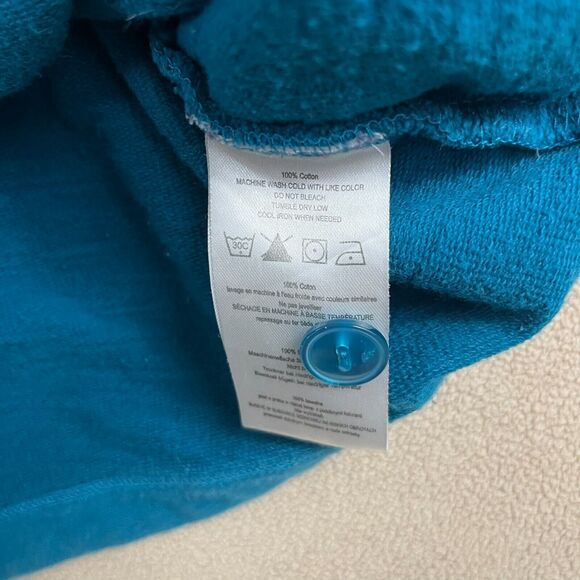 Burton Women's Cardigan Jacket Sz Medium Blue Hooded Button Up Outerwear Y2K - Picture 3 of 6